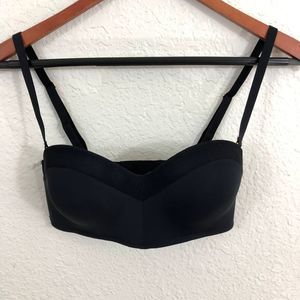 Lively The No-Wire Strapless Bra Sz 32C Black